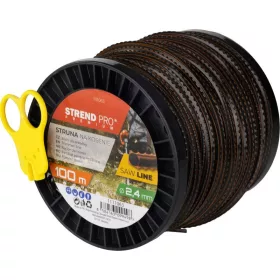 SawLine recés fűnyíródamil, 2,4 mm, H-100 m