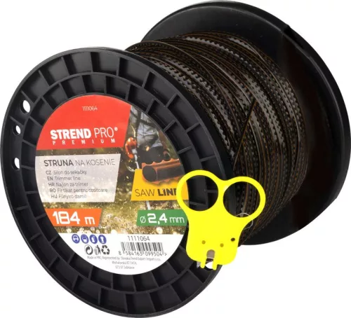 Strend Pro Premium SawLine recés fűnyíródamil, 2,4 mm, H-184 m