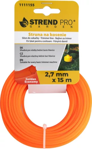Golden Economy Fűnyíródamil, 2,7 mm, H-15 m, HEX