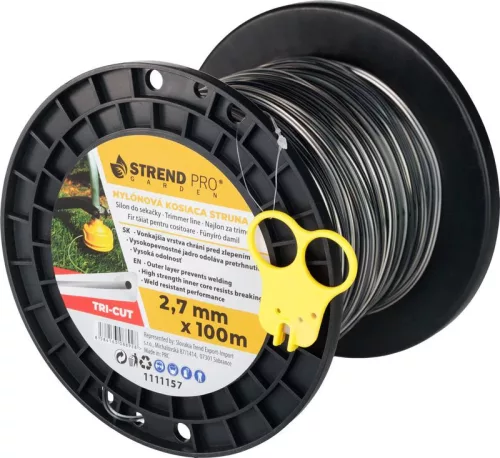 TriCut, Háromszögletű fűnyíródamil, 2,70 mm, H-100 m
