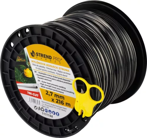 TriCut, Háromszögletű fűnyíródamil, 2,70 mm, H-216 m