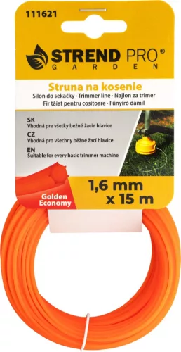 Golden Economy fűnyíródamil, 1,6 mm, H-15 m, HEX