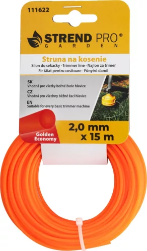Golden Economy Kerek fűnyíródamil, 2,0 mm, H-15 m