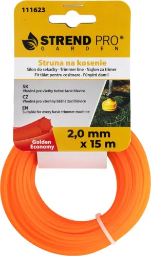 Golden Economy Fűnyíródamil, 2,0 mm, H-15 m, HEX