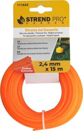 Golden Economy Fűnyíródamil, 2,4 mm, H-15 m, HEX