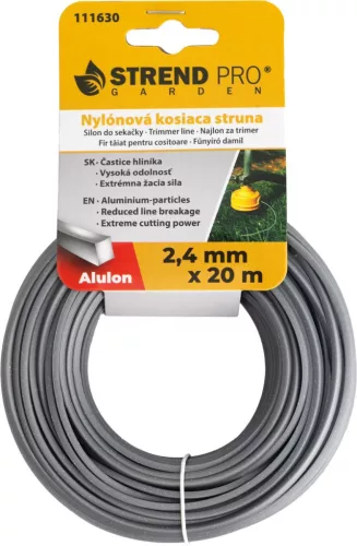Alulon ADQ Szögletes fűnyíródamil, 2,4 mm, H-20 m