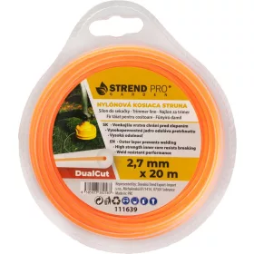 DualCut DBR Kerek fűnyíródamil, 2,7 mm, H-20 m