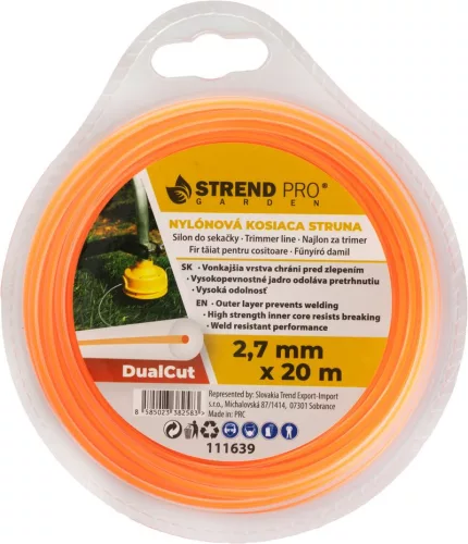 DualCut DBR Kerek fűnyíródamil, 2,7 mm, H-20 m