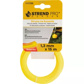 Grazer Pro Hepta Fűnyíródamil, 1,3 mm, H-15 m, HEX