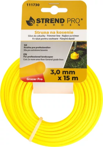 Grazer Pro Kerek fűnyíródamil, 3,0 mm, H-15 m