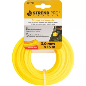 Grazer Pro Hepta Fűnyíródamil, 3,0 mm, H-15 m, HEX