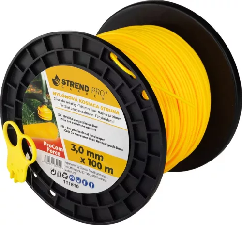 ProCom Force Kerek fűnyíródamil vágóval, 3,0 mm, midi orsó H-100 m
