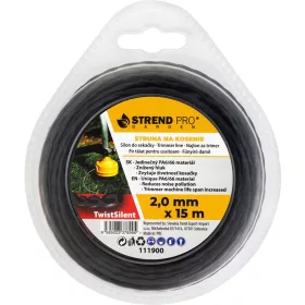   TwistSilent Professional Spirálos fűkaszadamil, 2,0 mm H-15 m