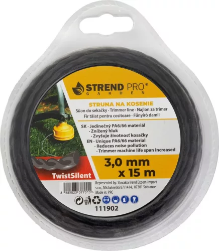 TwistSilent Professional Spirálos fűkaszadamil, 3,0 mm H-15 m
