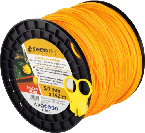 ProCom Plus Szögletes fűnyíródamil, 3,0 mm, orsó H-142 m