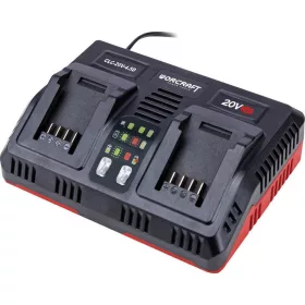   Worcraft CLC-20V-4.5D töltő, ShareSYS, S20Li sorozat, 2x akku, gyorstöltő