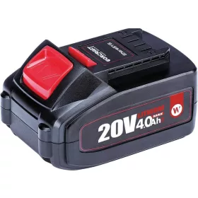   Worcraft CLB-20V-4.0 Akkumulátor, ShareSYS, 4000 mAh, S20Li, gyorstöltés