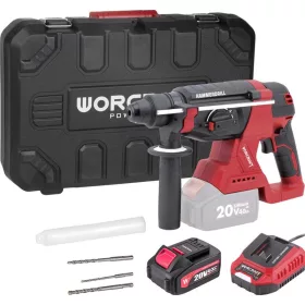   Worcraft CRH-S20LiBCM vésőkalapács, 20V, ShareSYS, SDS+, 3J, szénkefe nélküli