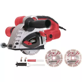   Marógép Worcraft EWC-1500, horonymaró, falazathoz, 1500W, 1x tárcsacsere-kulcs, 1x kiegészítő fogant