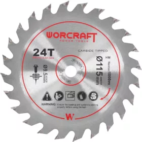 Worcraft CMCS-S20LiB-hez Fűrészlap, 115x9,5 mm, 24 fogú