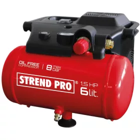 Strend Pro BOF1506 kompresszor, olajmentes, 1,1 kW, 6 liter