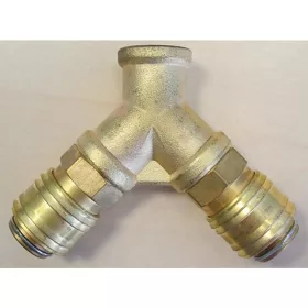   Levegőelosztó kompresszorhoz Airtool YQ-1, 3/8", sárgaréz