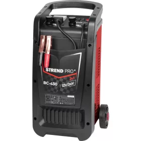   Strend Pro BC-430 indító autóakkumulátorokhoz, újratölthető, 12/24V, 30 A, 250 A