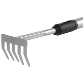   Strend Pro Herrison 615G1 5 fogú kerti kézi gereblye, teleszkópos nyéllel, 1200 mm