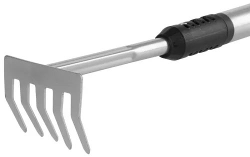 Strend Pro Herrison 615G1 5 fogú kerti kézi gereblye, teleszkópos nyéllel, 1200 mm