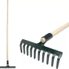 Strend Pro R105 10 fogú kerti gereblye fa nyéllel, 1600 mm