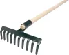 Strend Pro R105 10 fogú kerti gereblye fa nyéllel, 1600 mm