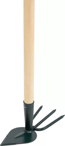 H104/1000 Hegyes kapa, háromfogú, nyéllel