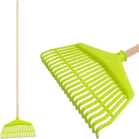 R142 Svéd levélgereblye, 22 fogú, műanyag, 150 cm nyél