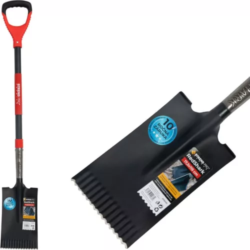 Strend Pro Premium RedShark Egyenes ásó, üvegszálas D-nyéllel
