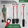 Strend Pro Premium RedShark Egyenes ásó, üvegszálas D-nyéllel