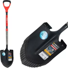   Strend Pro Premium RedShark Hegyes ásó, üvegszálas D-nyéllel