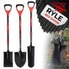 Strend Pro Premium RedShark Keskeny, fogazott élű ásó, üvegszálas D-nyéllel