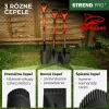 Strend Pro Premium RedShark Hegyes ásó, fa D-nyéllel
