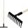 Strend Pro Premium R-606 10 fogú kerti gereblye, kovácsolt, fa nyél