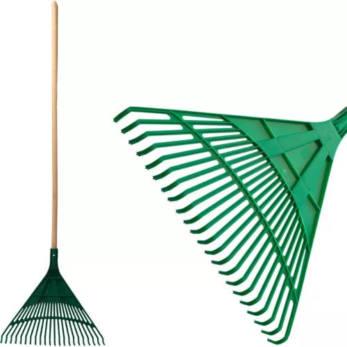 Strend Pro R122.WH lombseprű, 22 fog, 49 cm, műanyag, fa nyél 1300 mm