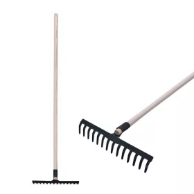 Strend Pro R105 14 fogú kerti gereblye fa nyéllel, 1600 mm