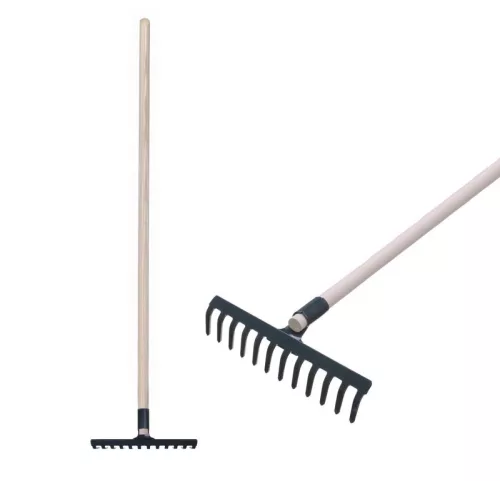 Strend Pro R105 12 fogú kerti gereblye fa nyéllel, 1600 mm