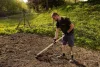 Gardex hegyes kapa 390 g, kovácsolt, fa nyéllel