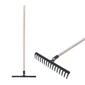 Strend Pro R105 16 fogú kerti gereblye fa nyéllel, 1600 mm