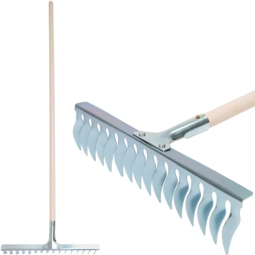 Strend Pro R108A.WH 16 fogú levegőztető gyepgereblye fa nyéllel