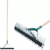 Strend Pro R151.WH 11/21 fogú, levegőztető gyepgereblye fa nyéllel