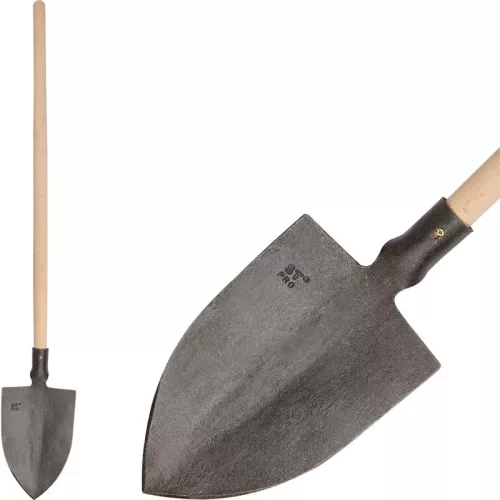 Gardex Kovácsolt, hegyes ásó egyenes fa nyéllel, 1450 g