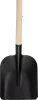 S504B.WH 7130, Fekete lapát fa nyéllel, 280x235 mm