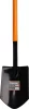 Strend Pro STYLER X03 Hegyes ásó, acél D-nyéllel