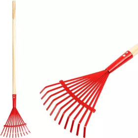   Strend Pro Herrison 813-16 11 lamellás mini levélgereblye, 900 mm fa nyél